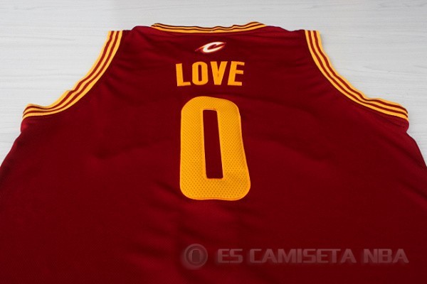 Camiseta Love #0 Cleveland Cavaliers Rojo - Haga un click en la imagen para cerrar